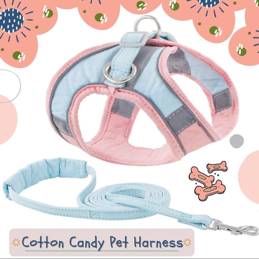 🎯 SALE🎯Cotton Candy Pet Harness and Leash Set - Picture 5 of 7